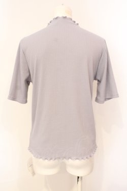画像2: axes femme / カットワークプチハイトップス  グレー O-25-07-15-093-AX-TO-IG-OS