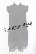 axes femme / 裾レースノースリチュニック F クロ O-25-07-15-094-AX-TO-IG-OS