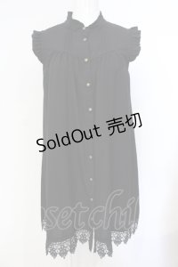 axes femme / 裾レースノースリチュニック F クロ O-25-07-15-094-AX-TO-IG-OS