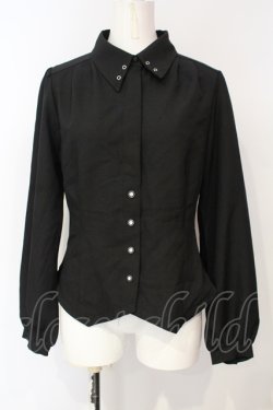 画像1: axes femme / チェーン付コルセット風ブラウス【チェーン欠品】  クロ O-25-07-15-096-AX-BL-IG-OS