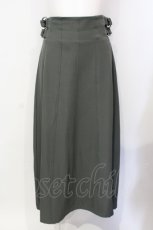 画像1: axes femme / ハイウエストロングスカート  グリーン O-25-07-15-097-AX-SK-IG-ZT460 (1)
