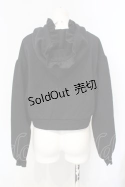 画像3: axes femme / ショート丈フリルパーカー  クロ O-25-07-15-098-AX-TO-IG-OS