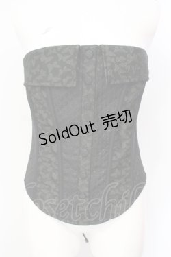 画像1: Qutie Frash / オーバーバストコルセット  ブラック×グリーン O-25-07-15-102-QU-TO-IG-OS