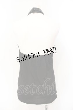 画像4: Qutie Frash / ドラゴンサテンメッシュホルターキャミ  ブラック O-25-07-15-112-QU-TO-IG-OS