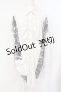 Qutie Frash / BIGシャツ  ホワイト O-25-07-15-113-QU-BL-IG-OS