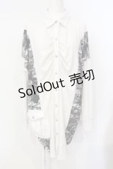 Qutie Frash / BIGシャツ  ホワイト O-25-07-15-113-QU-BL-IG-OS