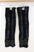 Qutie Frash / レースアップアームカバー  ブラック×ブルー O-25-07-15-115-QU-ZA-IG-OS