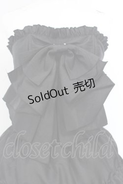画像2: ATELIER PIERROT / フロントリボン・ミニコルセットワンピース  ブラック O-25-07-15-012-EL-OP-OW-OS