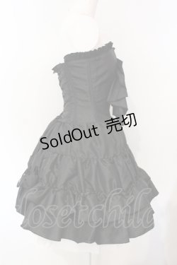 画像3: ATELIER PIERROT / フロントリボン・ミニコルセットワンピース  ブラック O-25-07-15-012-EL-OP-OW-OS