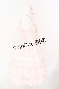 画像4: BABY,THE STARS SHINE BRIGHT / キャンディストライプジャンパースカート&カチューシャ  ピンク O-25-07-15-014-BA-OP-OW-OS