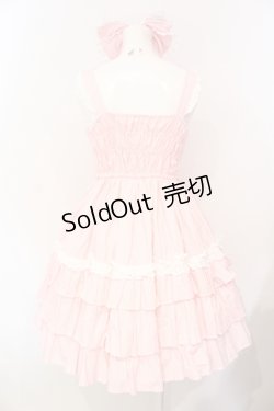 画像5: BABY,THE STARS SHINE BRIGHT / キャンディストライプジャンパースカート&カチューシャ  ピンク O-25-07-15-014-BA-OP-OW-OS