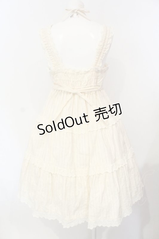 画像4: BABY,THE STARS SHINE BRIGHT / からみ3段ティアードジャンパースカート  生成り O-25-07-15-015-BA-OP-IG-OS (4)