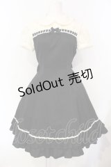 Innocent World / はしごレースフレアワンピース  クロ O-25-07-15-017-IW-OP-OW-OS