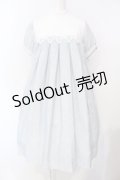 SERAPHIM / リネンのテレーズワンピース ショート丈 ブルー O-25-07-15-018-LO-OP-IG-OS