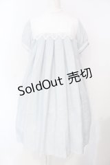 SERAPHIM / リネンのテレーズワンピース ショート丈 ブルー O-25-07-15-018-LO-OP-IG-OS
