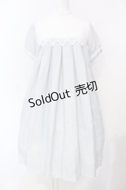 画像1: SERAPHIM / リネンのテレーズワンピース ショート丈 ブルー O-25-07-15-018-LO-OP-IG-OS