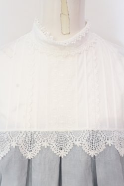 画像2: SERAPHIM / リネンのテレーズワンピース ショート丈 ブルー O-25-07-15-018-LO-OP-IG-OS