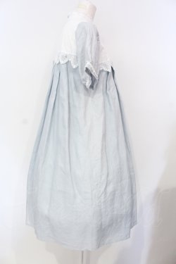 画像3: SERAPHIM / リネンのテレーズワンピース ショート丈 ブルー O-25-07-15-018-LO-OP-IG-OS