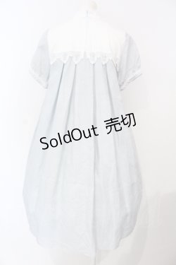 画像4: SERAPHIM / リネンのテレーズワンピース ショート丈 ブルー O-25-07-15-018-LO-OP-IG-OS