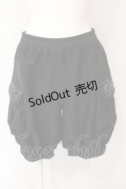 画像1: Qutie Frash / ミリタリーショートパンツ  ブラック O-25-07-17-001-QU-PA-YM-ZI