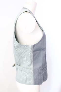画像2: PINK HOUSE / ロゴ刺繍ベスト  ブルー O-25-07-17-033-LO-TO-IG-OS