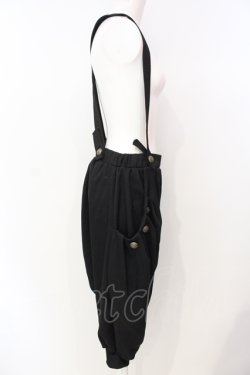 画像2: Qutie Frash / サス付きサルエルパンツ  ブラック O-25-07-17-004-QU-PA-YM-OS
