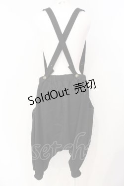 画像3: Qutie Frash / サス付きサルエルパンツ  ブラック O-25-07-17-004-QU-PA-YM-OS