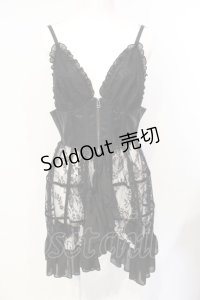 Qutie Frash / 2023プレミアムセット-蘿月-ベビードール単品  ブラック O-25-07-17-044-QU-TO-YM-OS