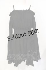 Qutie Frash / オフショルチュニック  ブラック O-25-07-17-046-QU-TO-YM-OS