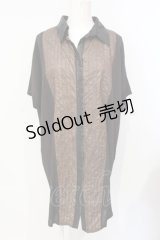 Qutie Frash / 半袖シャツワンピース  ブラウン O-25-07-17-050-QU-BL-YM-OS
