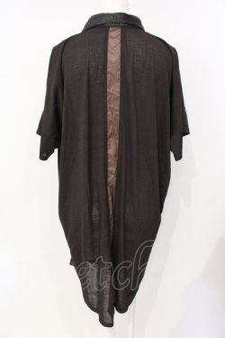 画像3: Qutie Frash / 半袖シャツワンピース  ブラウン O-25-07-17-050-QU-BL-YM-OS