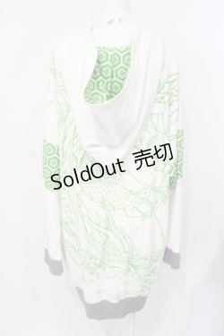 画像3: Qutie Frash / レースアッププルパーカー  グリーンｘホワイト O-25-07-17-051-QU-TO-YM-OS