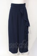 an another angelus / レース使いサイドラッフルパンツ  ネイビー O-25-07-17-053-CA-PA-IG-OS