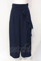 an another angelus / レース使いサイドラッフルパンツ  ネイビー O-25-07-17-053-CA-PA-IG-ZT0722E