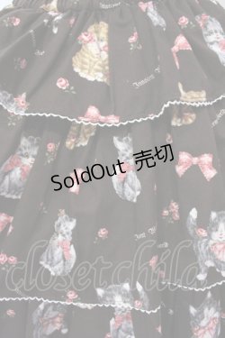 画像2: Innocent World / ねこ柄スカート M ショコラ O-25-07-17-058-IW-SK-OW-OS