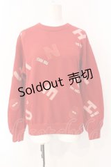 PINK HOUSE / ギンガムアルファベットアップリケスウェット L アカ O-25-07-17-007-LO-TO-IG-ZI