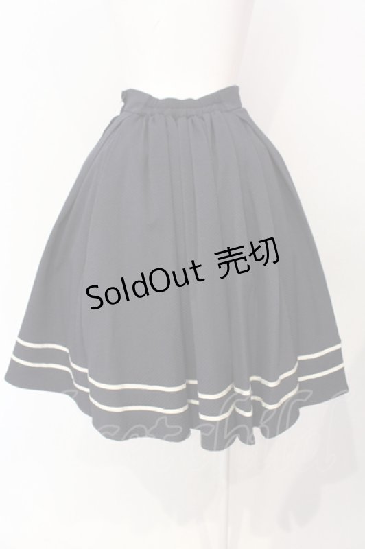 画像4: Innocent World / 裾ラインタックフレアースカート M ネイビー O-25-07-17-059-IW-SK-OW-OS (4)