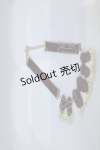Boo!Do堂 / リボンフリルのチョーカー  ワイン O-25-07-17-1082-GO-AC-OW-ZT486-F003
