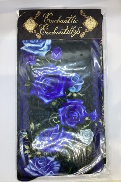 画像1: Enchantlic Enchantilly / 薔薇姫の王冠タイツ  青薔薇×ブラック O-25-07-17-1011-LO-ZA-IG-OS