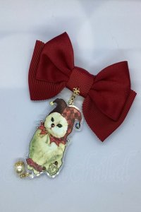 Enchantlic Enchantilly / キャットジョーカーリボンブローチ  アカ O-25-07-17-1027-LO-AC-IG-OS