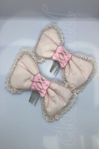 Angelic Pretty / ぷくぷくリボンコーム  ピンク O-25-07-17-1037-AP-ZA-IG-OS