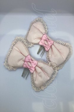 画像1: Angelic Pretty / ぷくぷくリボンコーム  ピンク O-25-07-17-1037-AP-ZA-IG-OS