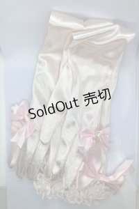 BABY,THE STARS SHINE BRIGHT / Princess Ribbonロンググローブ  ピンク O-25-07-17-1041-BA-ZA-IG-OS