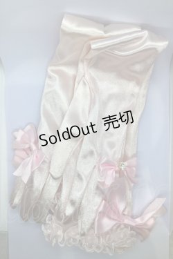 画像1: BABY,THE STARS SHINE BRIGHT / Princess Ribbonロンググローブ  ピンク O-25-07-17-1041-BA-ZA-IG-OS