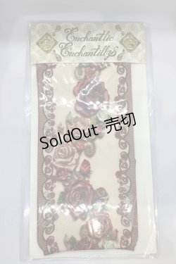 画像1: Enchantlic Enchantilly / 薔薇を纏うクルーソックス  アイボリー O-25-07-17-1004-LO-ZA-IG-OS