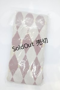 Angelic Pretty / クラウンロゴオーバーニー  シロ×アカ×ネイビー O-25-07-17-1045-AP-ZA-IG-ZT168-F001