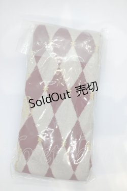 画像1: Angelic Pretty / クラウンロゴオーバーニー  シロ×アカ×ネイビー O-25-07-17-1045-AP-ZA-IG-ZT168-F001