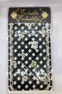 Enchantlic Enchantilly / チャーミーギンガムチェック柄オーバーニーソックス  クロ O-25-07-17-1005-LO-ZA-IG-OS