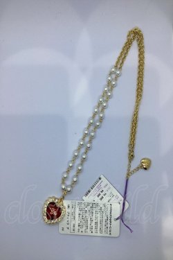 画像1: Angelic Pretty / Jewelry Heartネックレス  アカ×ゴールド O-25-07-17-1052-AP-AC-IG-OS