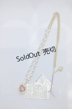 画像1: Angelic Pretty / Jewelry Heartネックレス  アカ×ゴールド O-25-07-17-1052-AP-AC-IG-ZT486-F003